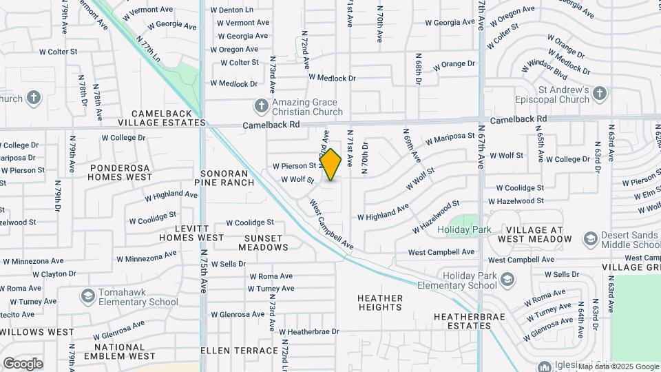 7128 W Coolidge St Mapa y Detalles de la Ubicación