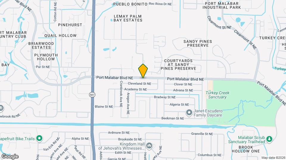 1230 Port Malabar Blvd NE Map and Location Details