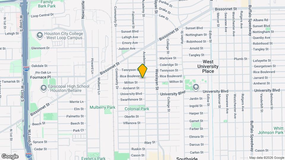 4106 Milton St Map and Location Details