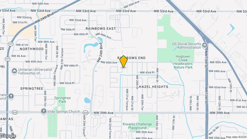 4335 NW 21st Dr Map and Location Details