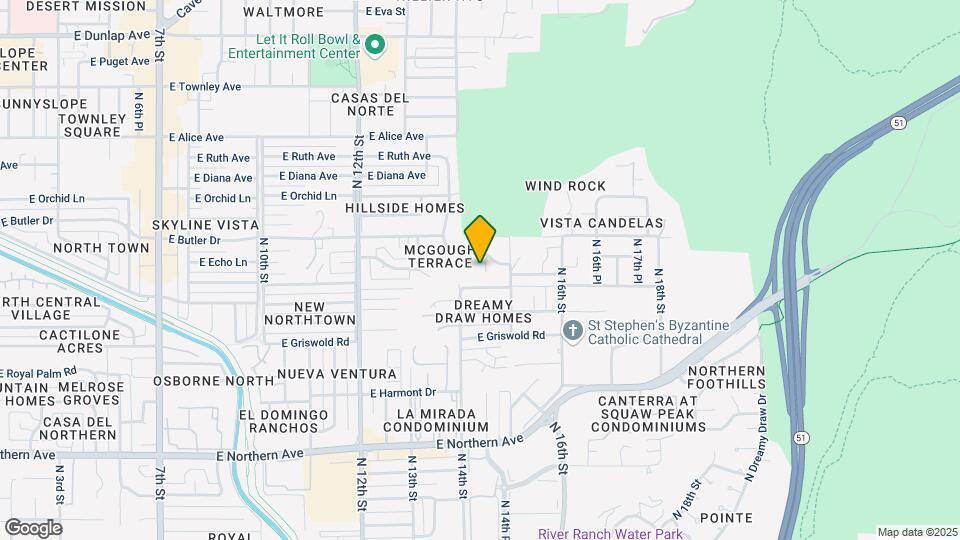 1428 E Las Palmaritas Dr Map and Location Details