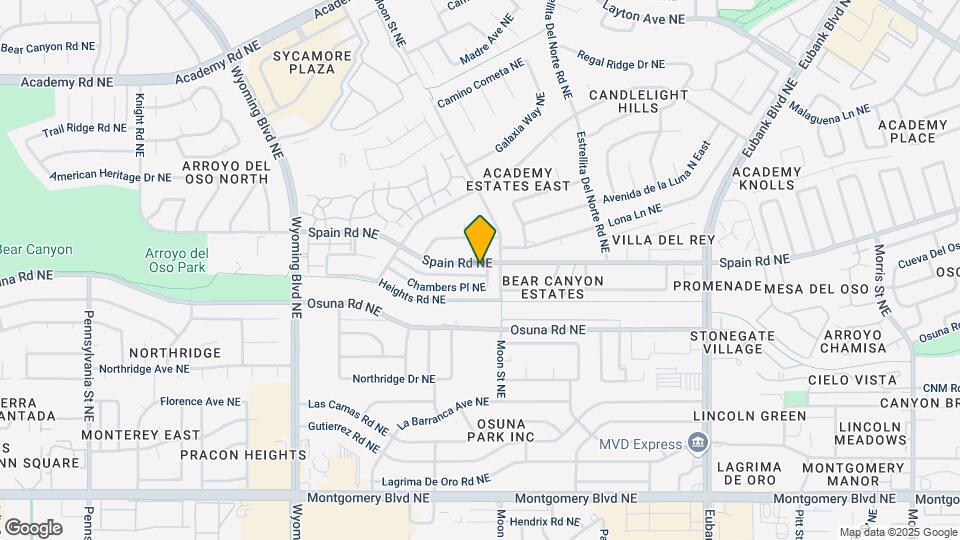 8912 Spain Rd NE Map and Location Details