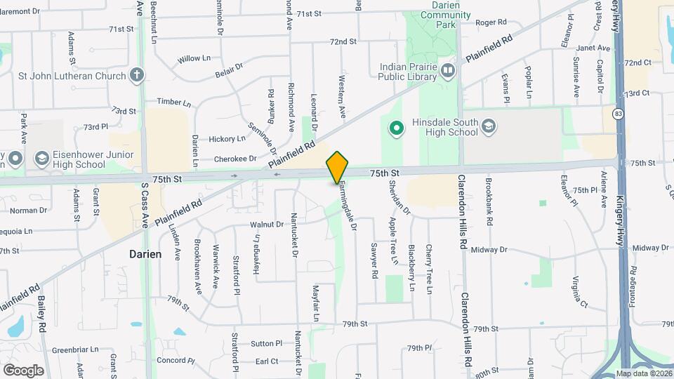 7510 Farmingdale Dr, Unit 7510 Farmingdale Rd., unit 204, Darien, Il Mapa y Detalles de la Ubicación