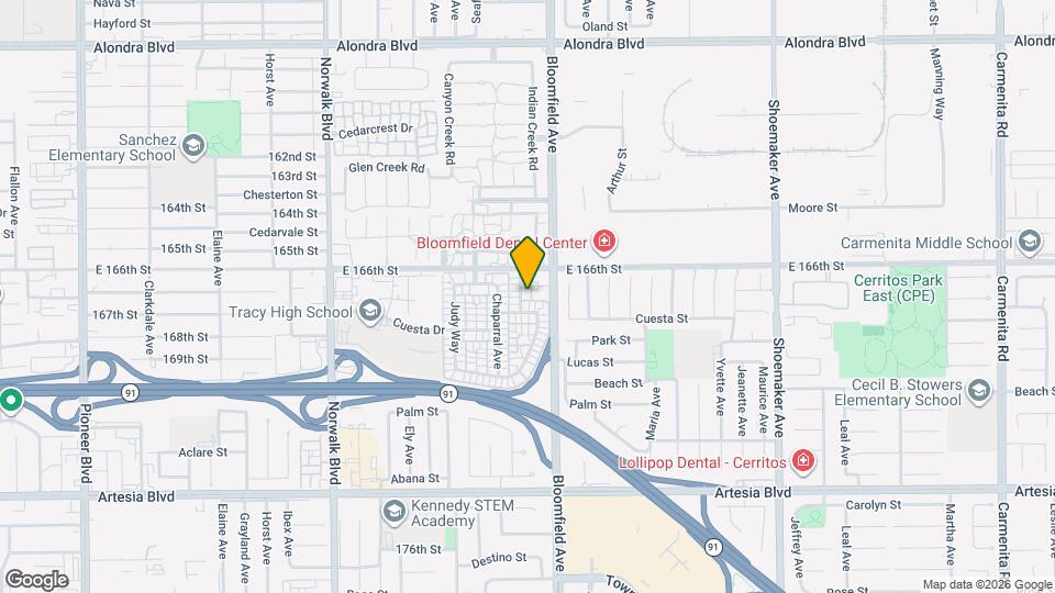16630 Shenandoah Ave Map and Location Details