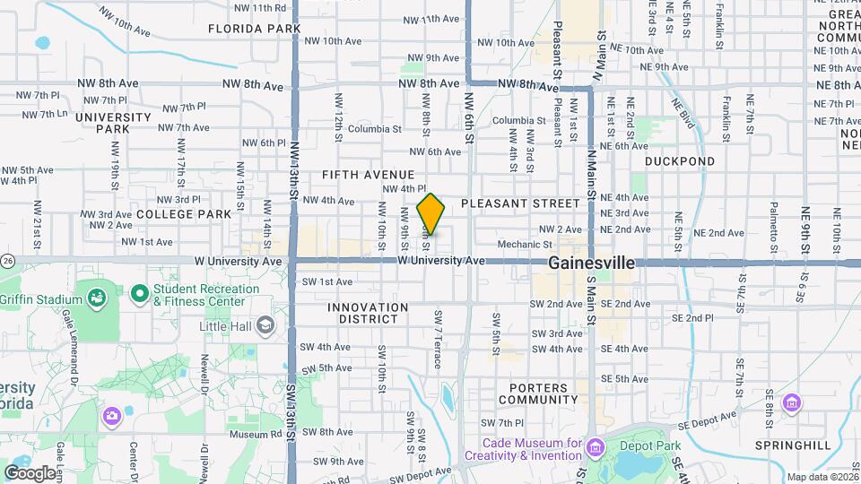 102 NW 7th Terrace Map and Location Details