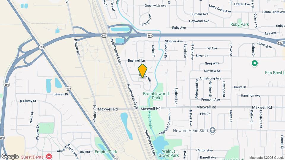 1313 Bramblewood Ln Map and Location Details