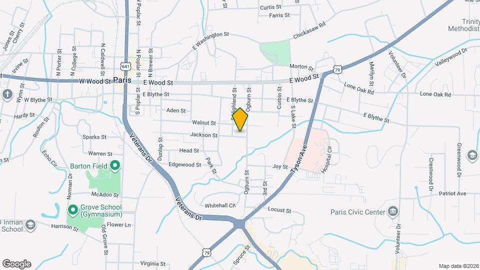 608 Jackson St Mapa y Detalles de la Ubicación