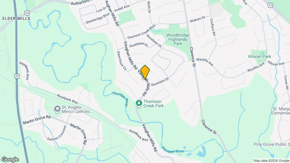 374 Vaughan Mills Rd Map and Location Details