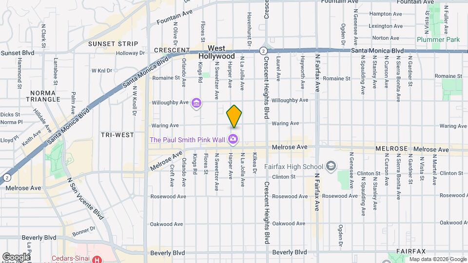 738 N Harper Ave Map and Location Details