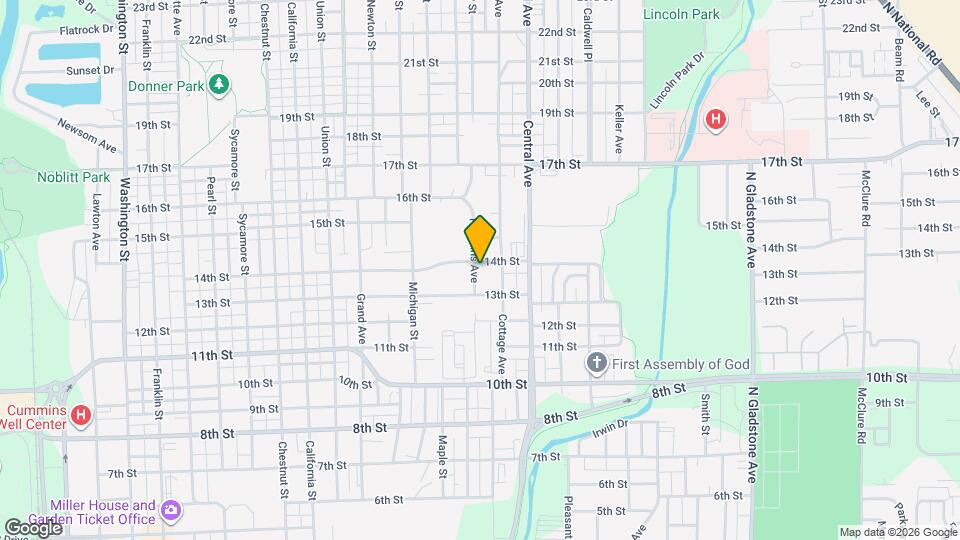 1317 Hutchins Ave Map and Location Details