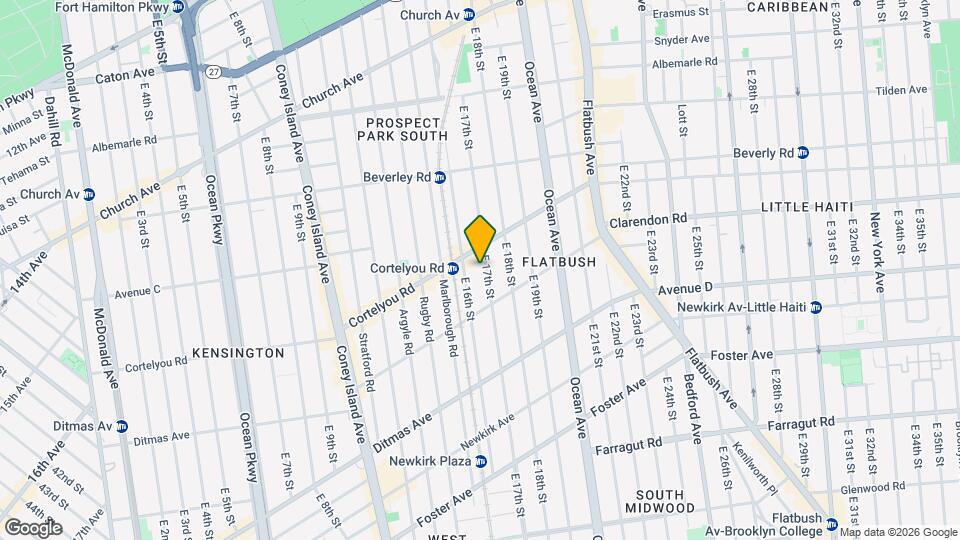 400 E 17th St Map and Location Details