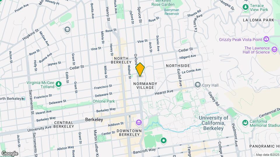 1725 Oxford St Map and Location Details