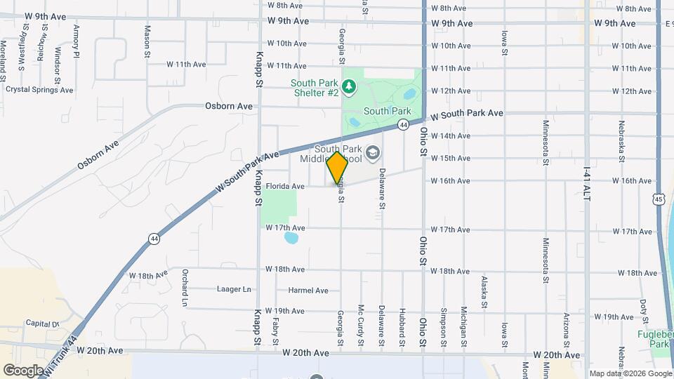 803 Florida Ave, Unit 2 Bedroom 1 Bath Lower Map and Location Details