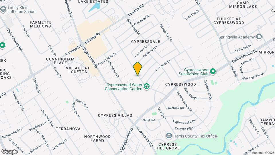 18011 Tall Cypress Dr Mapa y Detalles de la Ubicación