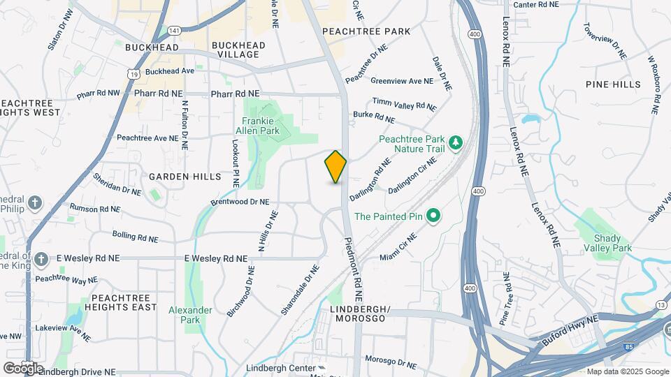 2846 Piedmont Rd NE Map and Location Details