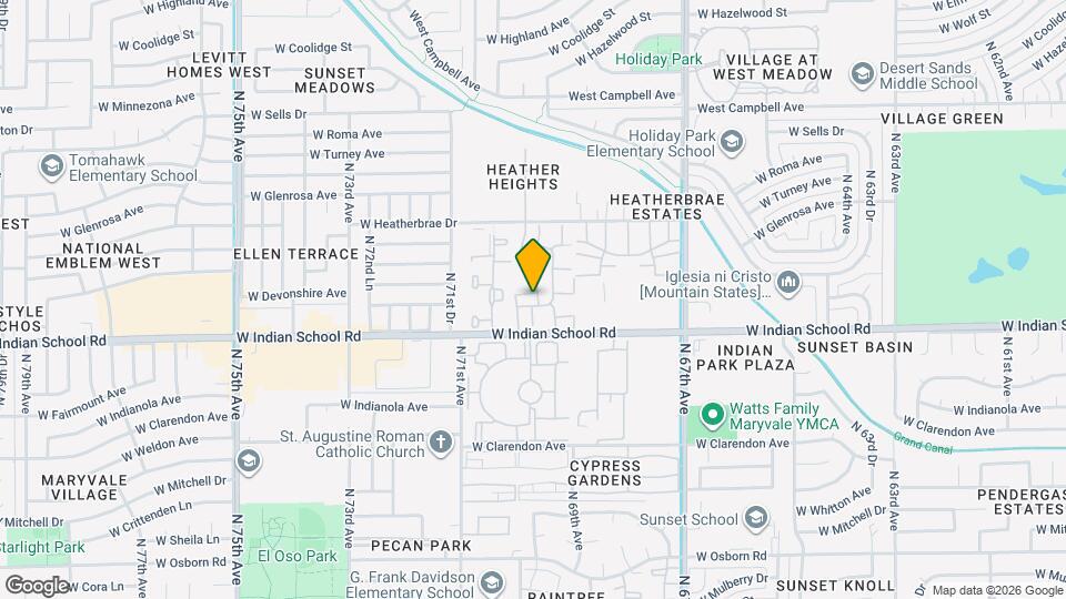 6935 W Monterosa Cir Map and Location Details