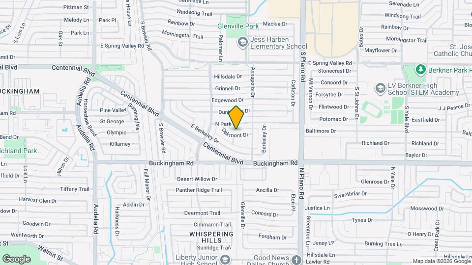 1109 Oakmont Dr Map and Location Details