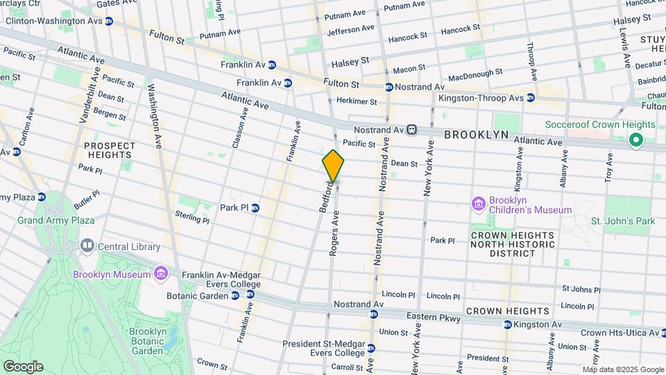 1387 Bedford Ave Mapa y Detalles de la Ubicación