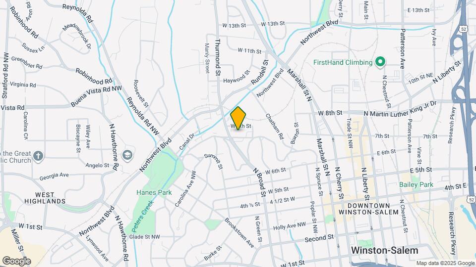 829 W 7th St Map and Location Details