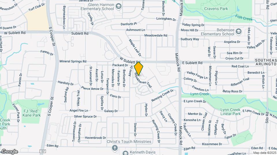 6301 Brookhaven Trail Map and Location Details