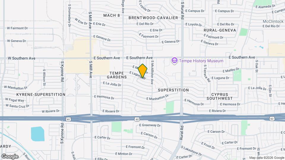 513 E Laguna Dr Map and Location Details