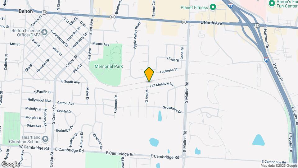 1000 Fall Meadow Ln Map and Location Details