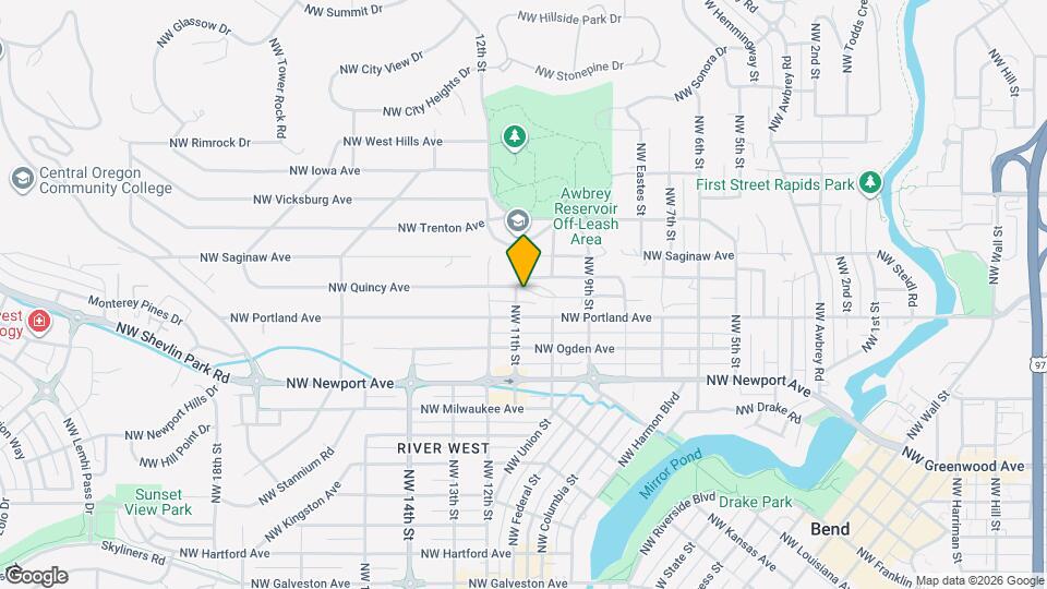 1079 NW Quincy Ave Map and Location Details