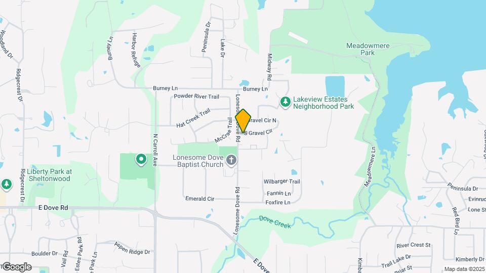 1555 S Gravel Cir Map and Location Details