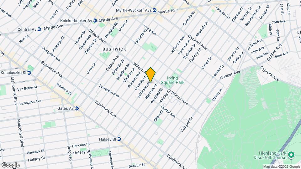1276 Jefferson Ave Map and Location Details