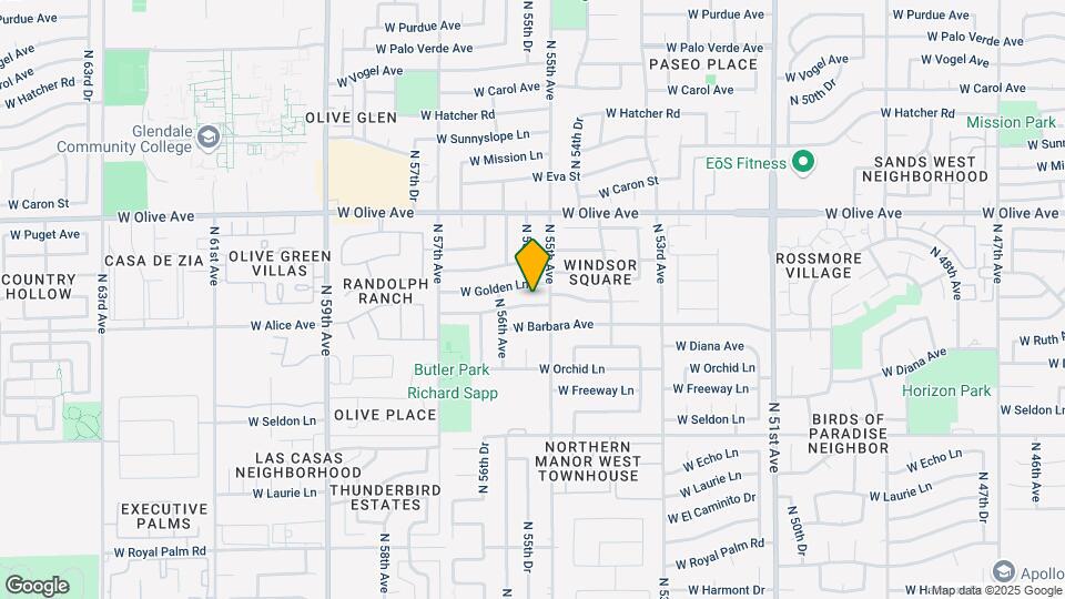 5514 W Alice Ave Map and Location Details