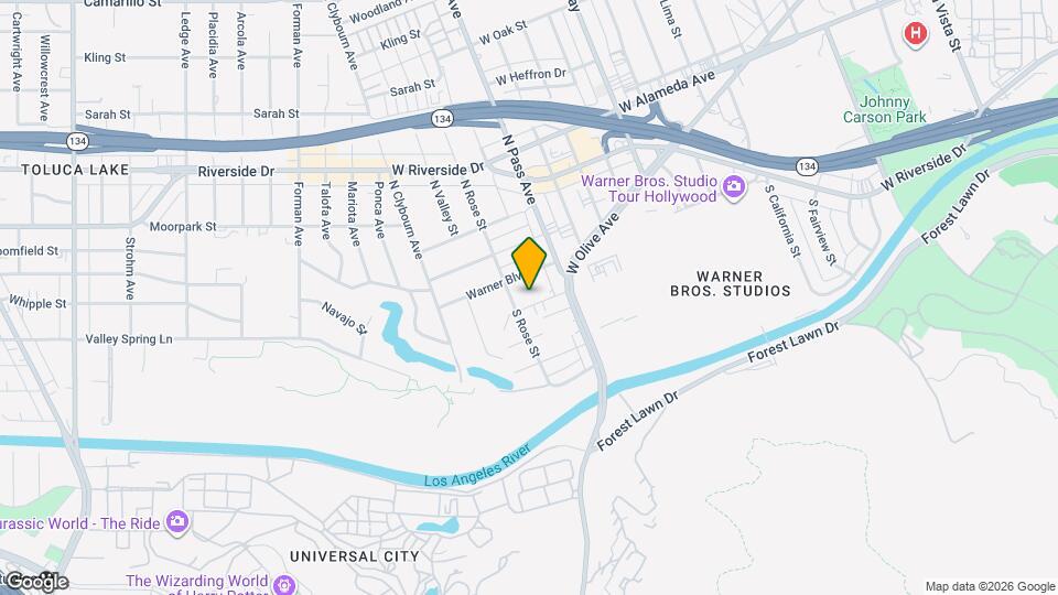 4131 W Toluca Lake Ave, Unit 4131 Map and Location Details