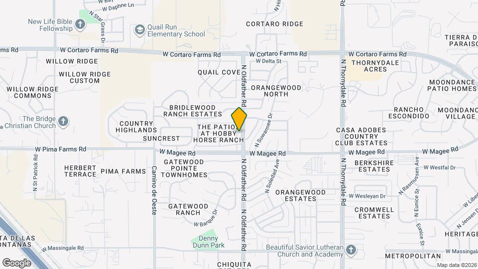 8080 N Tackroom Ln Map and Location Details