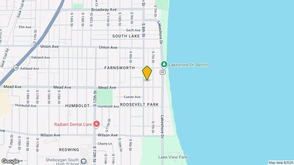 2415 S 8th St, Unit Upper Unit Map and Location Details