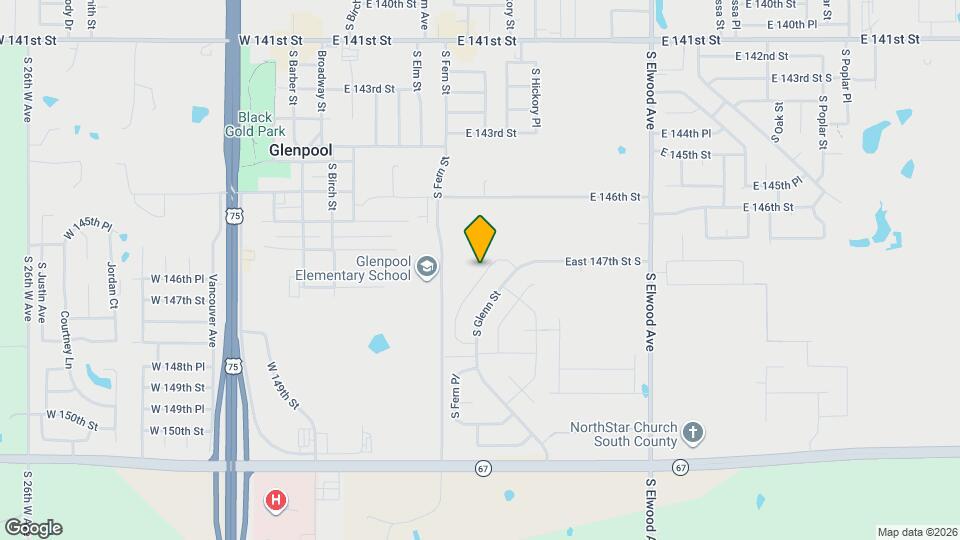 14724 S Fern Pl Map and Location Details