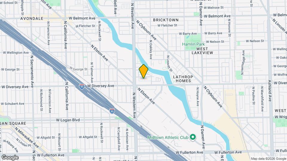 2327 W Wolfram St Map and Location Details