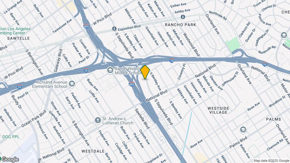 2825 S Sepulveda Blvd Mapa y Detalles de la Ubicación