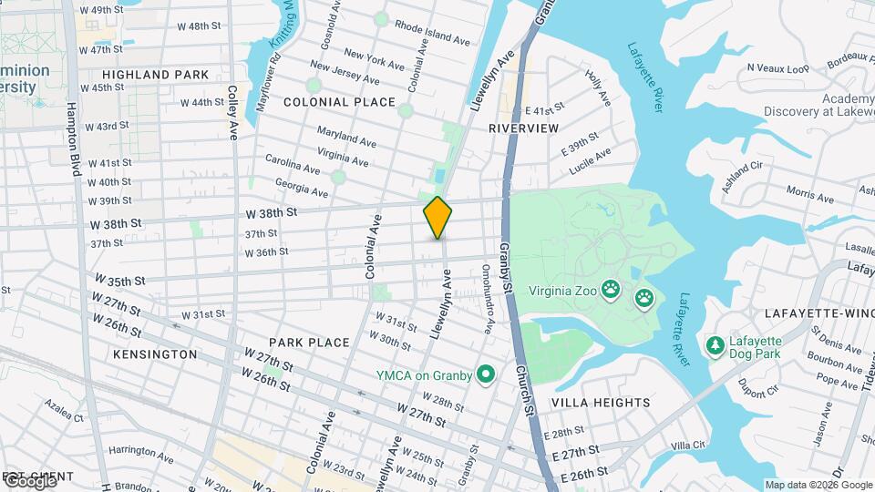 305 W 36th St Map and Location Details
