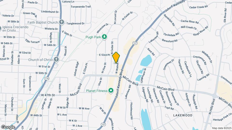 5101 N Walnut Rd Map and Location Details