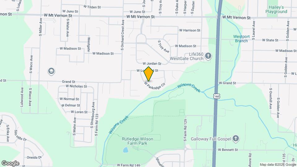 3917 W Parkridge Cir Map and Location Details