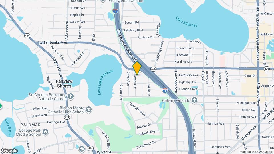 668 Overspin Dr Map and Location Details