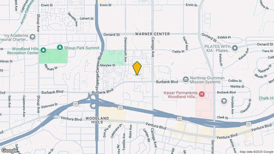 21551 Burbank Blvd Map and Location Details