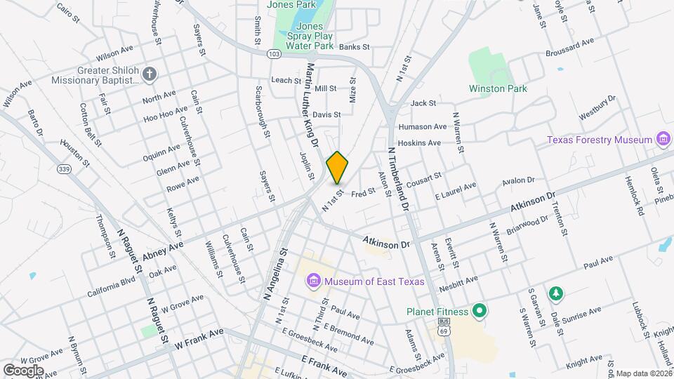 1101 N 1st St Map and Location Details