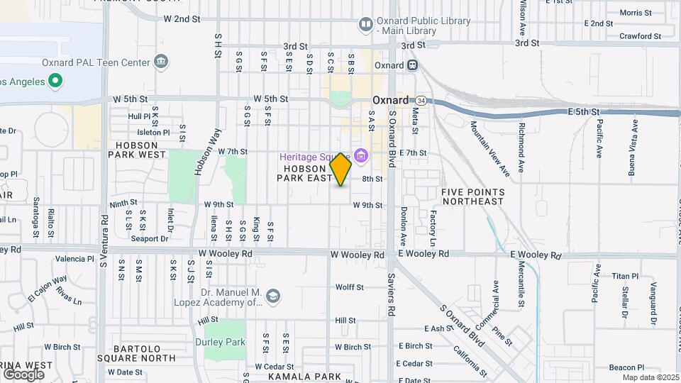 865 S B St Map and Location Details