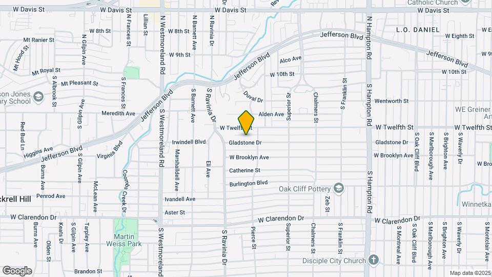 2821 Gladstone Dr Map and Location Details