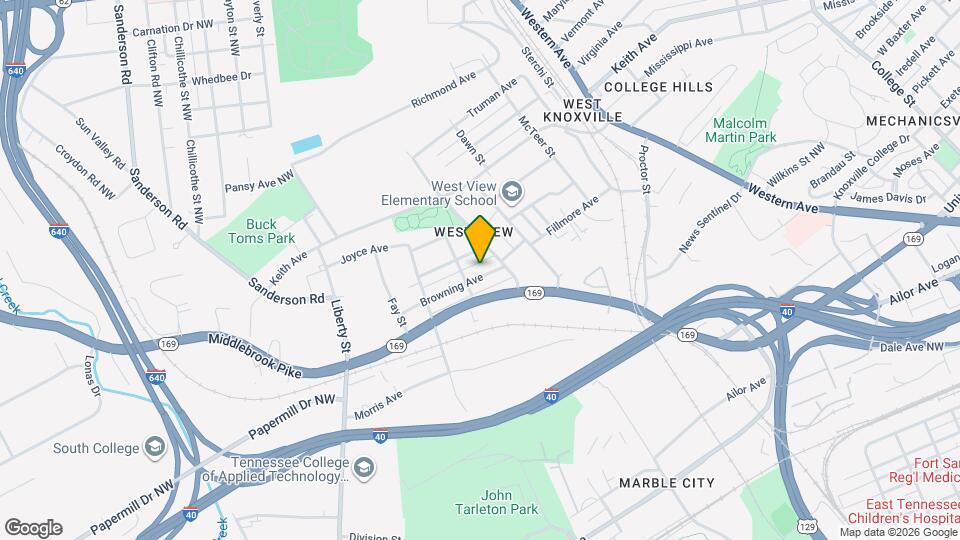 2823 Browning Ave Map and Location Details