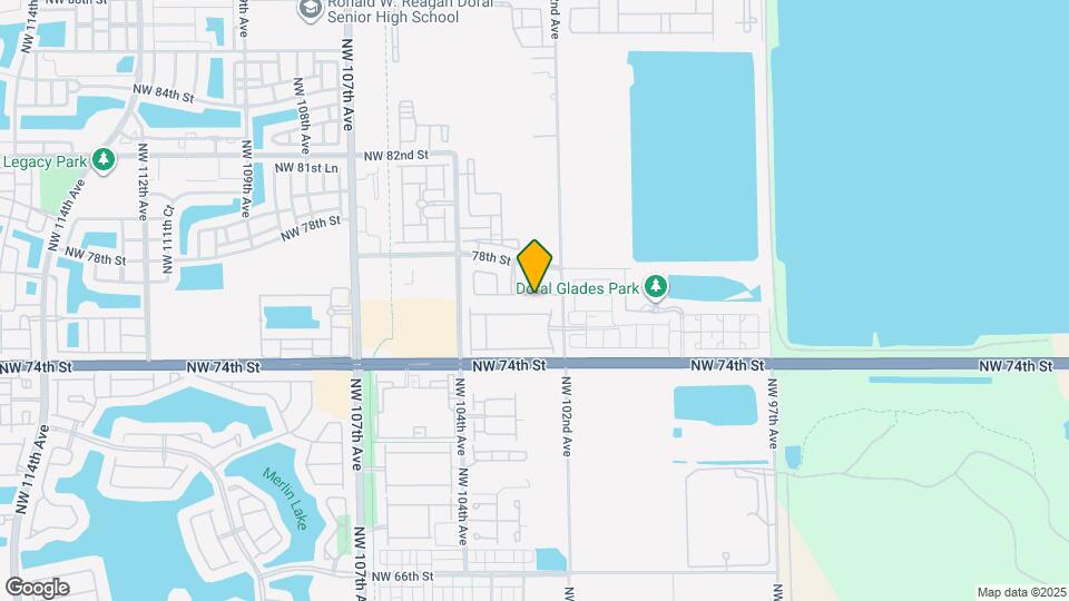 10250 NW 76th Terrace Map and Location Details