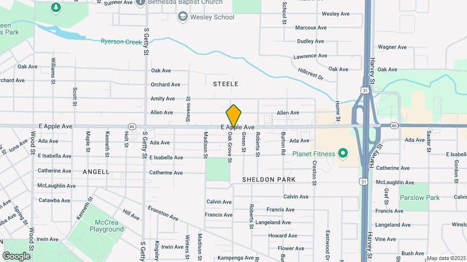 1119 E Apple Ave Mapa y Detalles de la Ubicación
