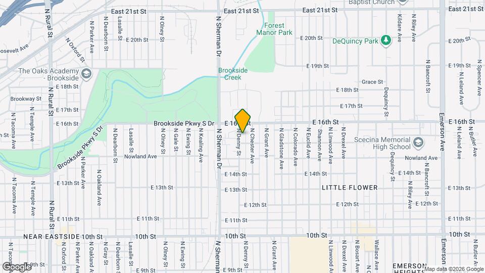 1513 N Denny St Map and Location Details