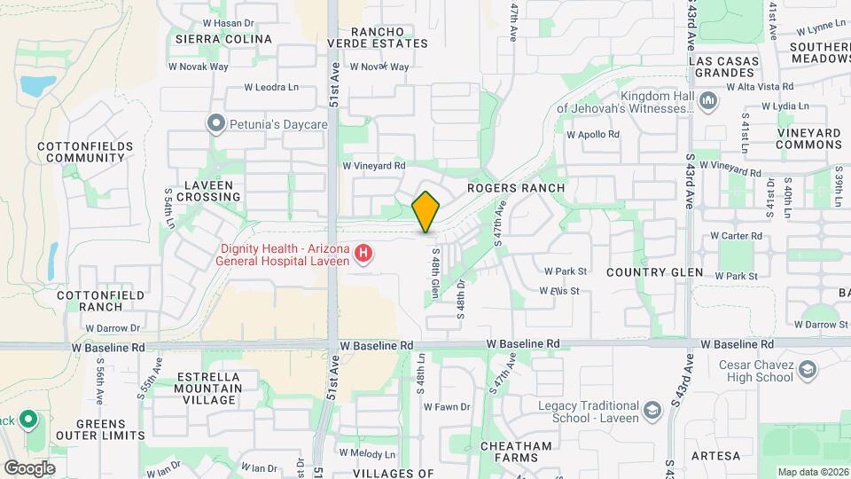 7116 S 48th Glen Map and Location Details