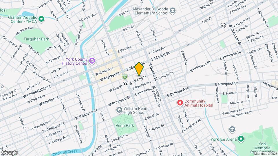 54 S Duke St Map and Location Details